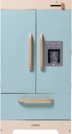 Réfrigérateur en bois pour enfant - Bleu