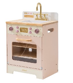 Lave-vaisselle en bois pour enfant - Rose