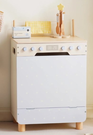 Lave-vaisselle en bois pour enfant blanc