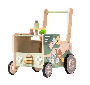 Trotteur en bois chariot de la ferme